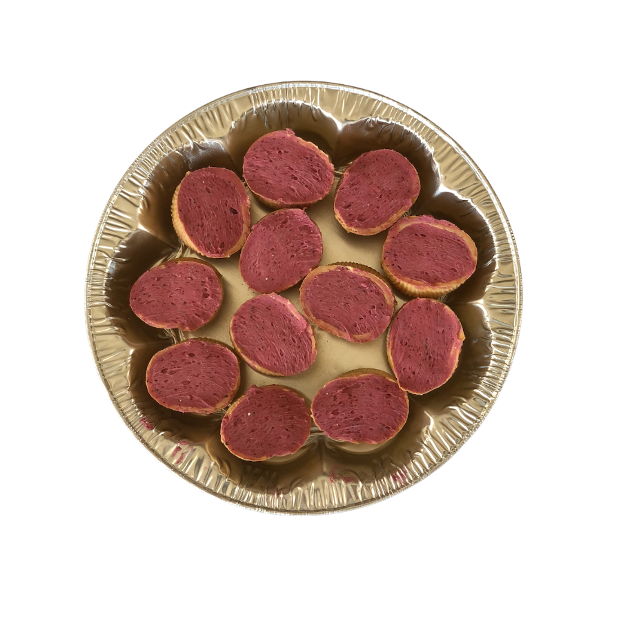 Assiette de 12 croustilles Cassis