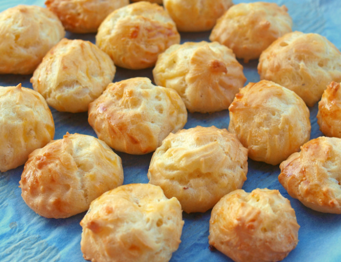 news image: Gougères with white truffle Parmesan cream